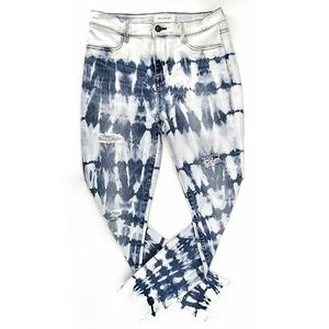 PACSUN Highrise Distress Raw Hem Ankle Jeggings 28